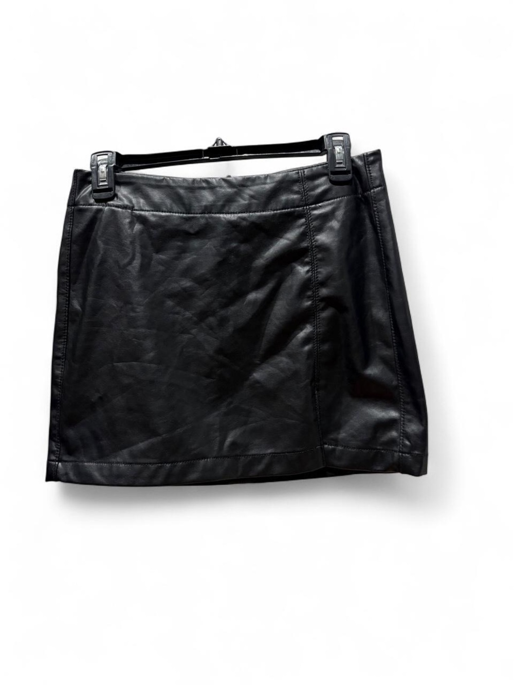 American Eagle Outfitters Black Faux Leather Mini Skirt